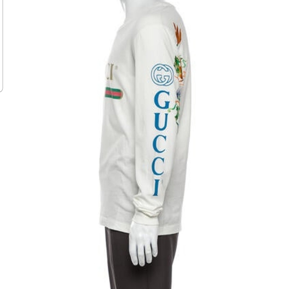 Gucci  Logo Long Sleave T-shirt top - Picture 3 of 12